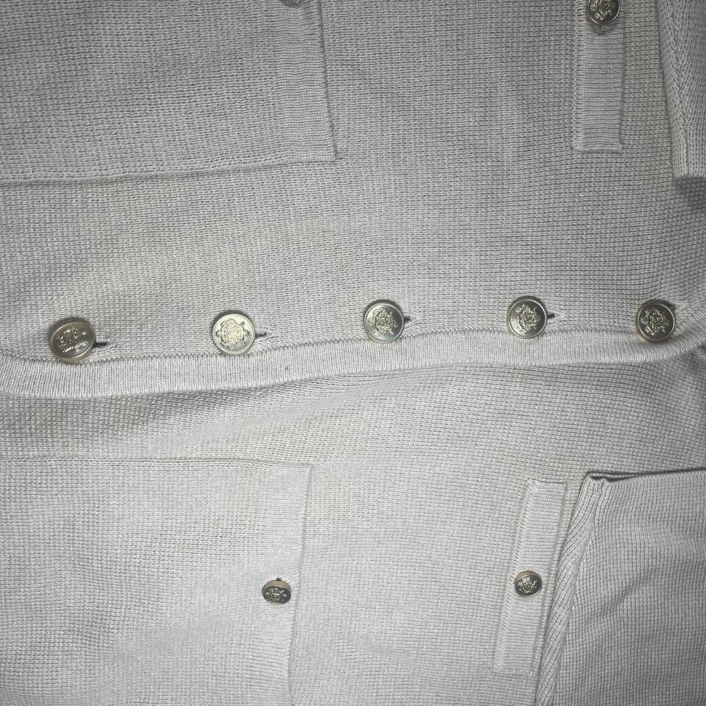 New JCREW Woman’s Size S V-neck Sweater Blazer in Beige BX466 LKH Color - Picture 8 of 8